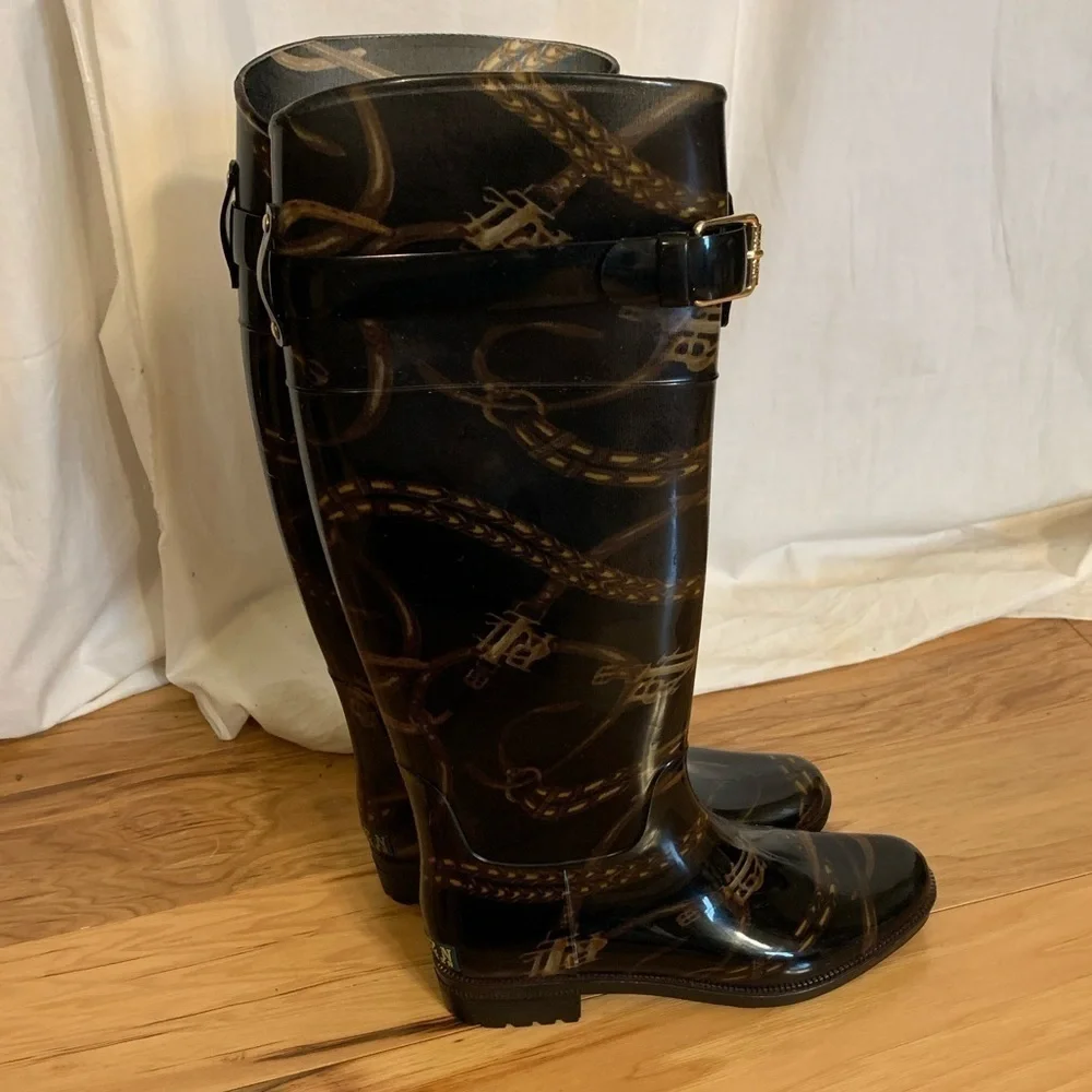 Ralph Lauren Rossalyn equestrian style rain boot 5